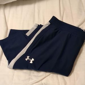 Under Armour Men's Sweatpant Knit Sport style Jogger Large Like New. Blue